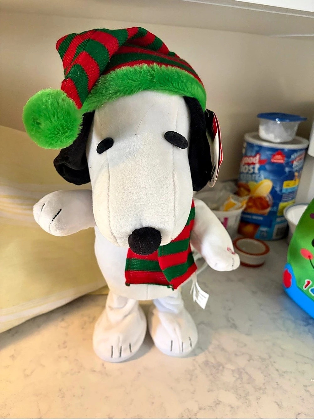 Peanuts Snoopy Dancing Christmas Plush with Sound